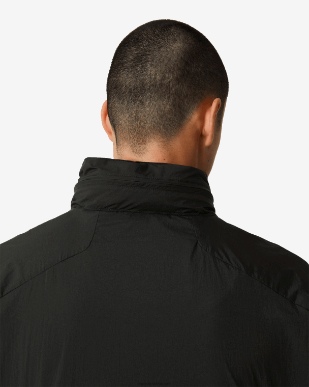 X226V605 reisjack van gerecycled nylon Heren Hunter zwart