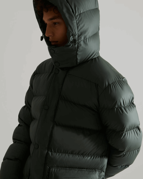 X226V615 geïsoleerde rubberen puffer jas Heren Hunter arctisch mosgroen