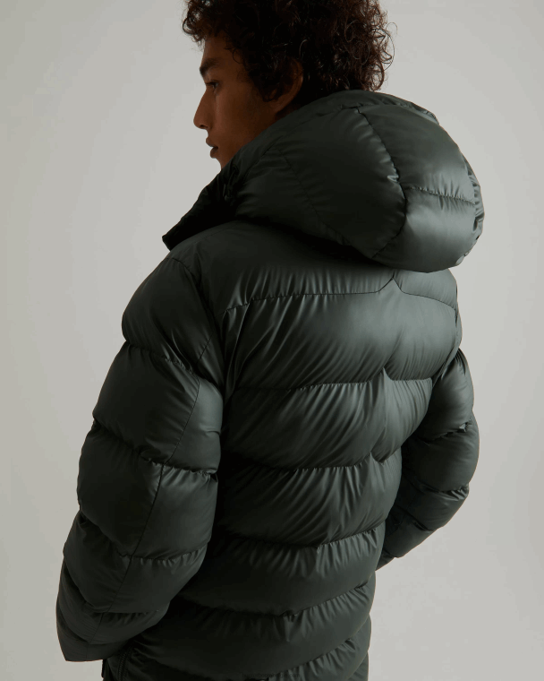 X226V615 geïsoleerde rubberen puffer jas Heren Hunter arctisch mosgroen