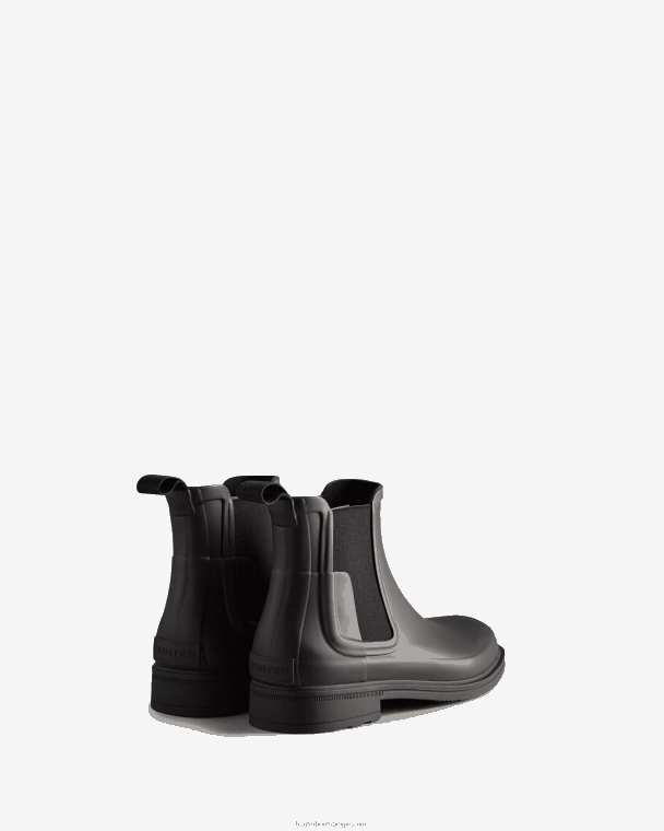 X226V522 verfijnde slim fit chelsea boots Heren Hunter zwart