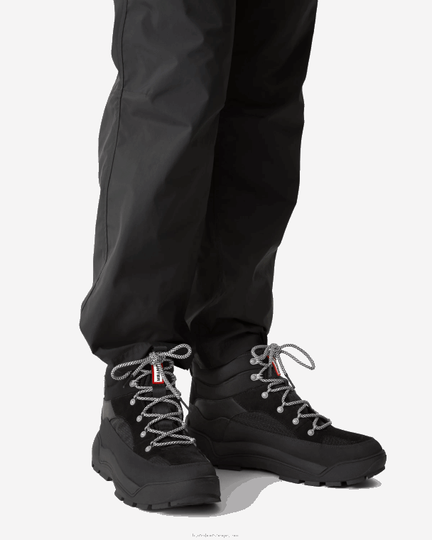 X226V571 urban explorer leren commandolaarzen met veters Heren Hunter zwart