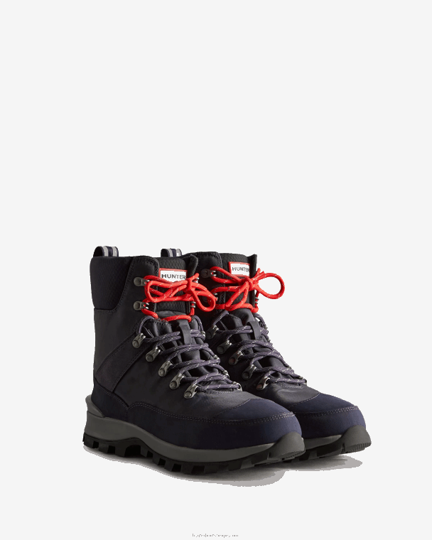 X226V574 geïsoleerde commandolaarzen van gerecycled polyester Heren Hunter marine/blauw mineraal