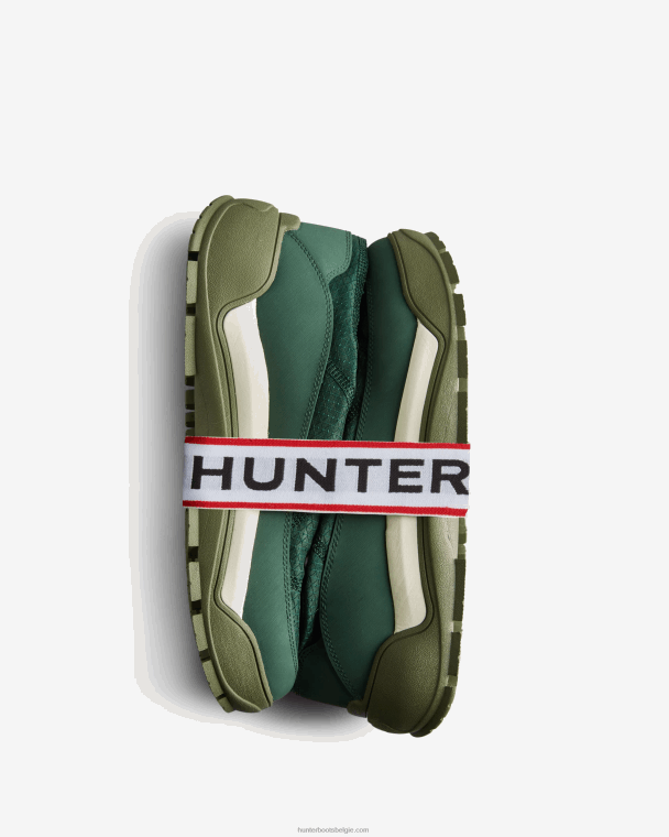 X226V577 reis ontdekkingsreiziger commando laarzen met veters Heren Hunter struikgewas groen/gearceerd wit/lineaire regenboog