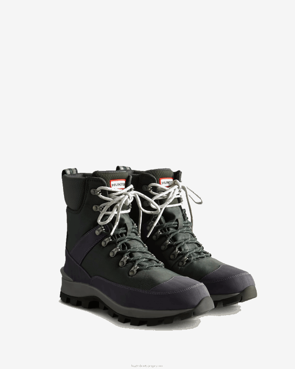 X226V591 geïsoleerde commandolaarzen van gerecycled polyester Heren Hunter arctic mosgroen/henson marineblauw