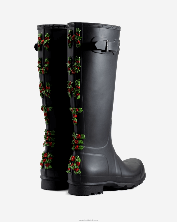 X226V560 club bum backstrap hoge regenlaarzen Heren Hunter zwart