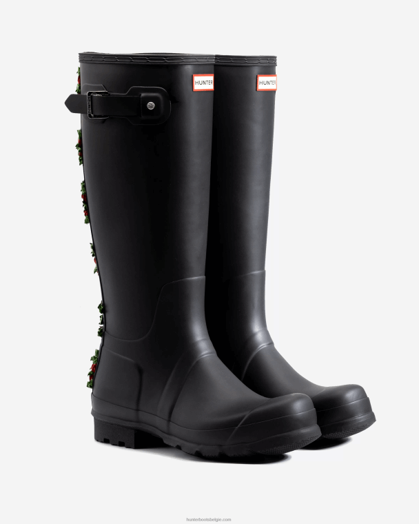 X226V560 club bum backstrap hoge regenlaarzen Heren Hunter zwart