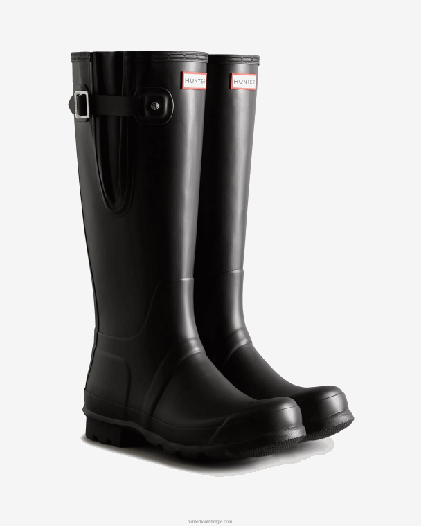X226V561 hoge zijwaarts verstelbare regenlaarzen Heren Hunter zwart
