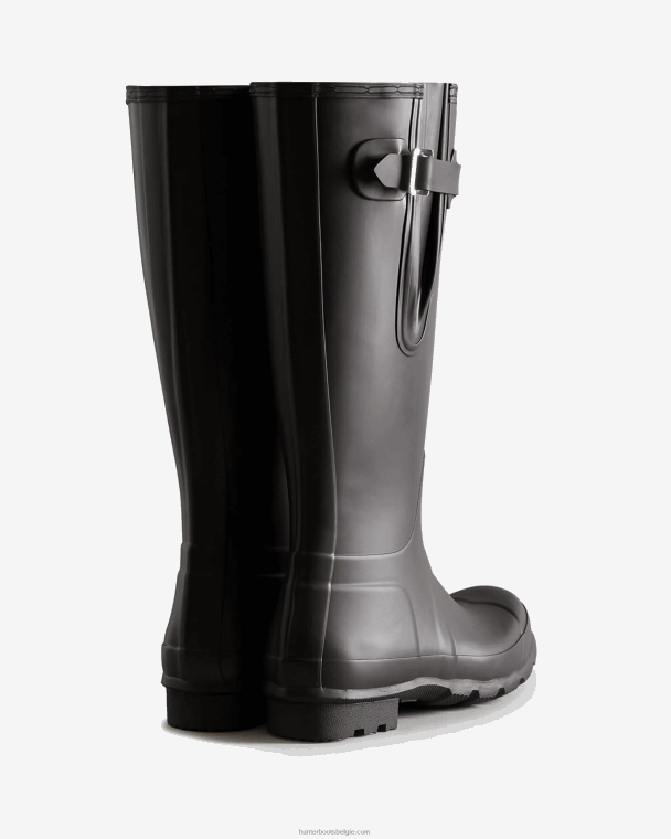 X226V561 hoge zijwaarts verstelbare regenlaarzen Heren Hunter zwart