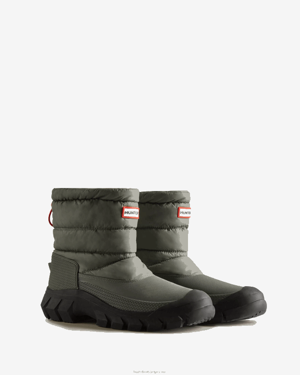 X226V532 onverschrokken geïsoleerde korte snowboots Heren Hunter stedelijk grijs/zwart