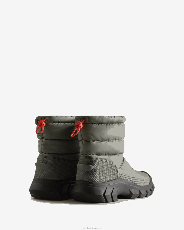 X226V532 onverschrokken geïsoleerde korte snowboots Heren Hunter stedelijk grijs/zwart