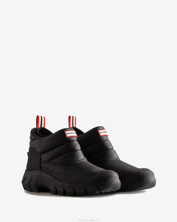 X226V533 onverschrokken geïsoleerde snowboots met enkels Heren Hunter zwart