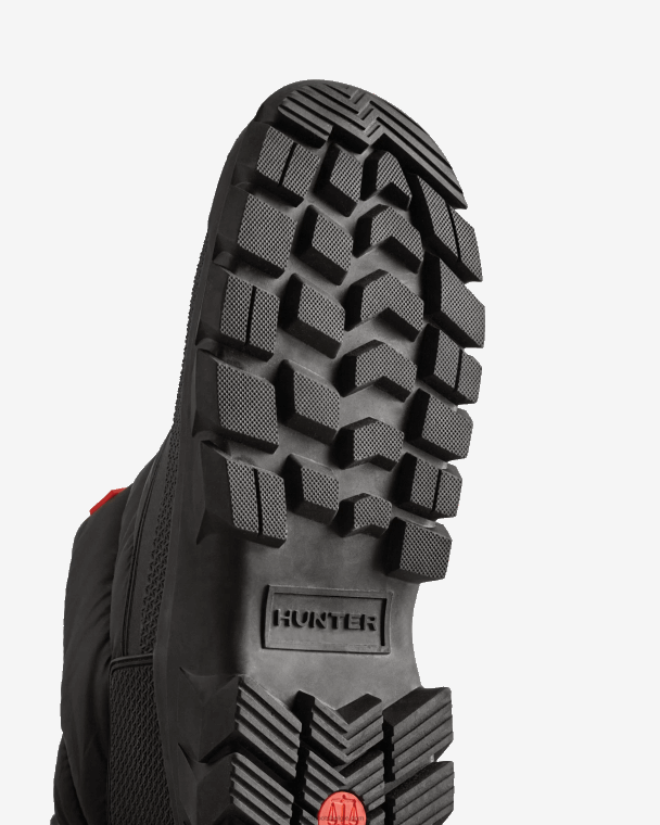 X226V533 onverschrokken geïsoleerde snowboots met enkels Heren Hunter zwart