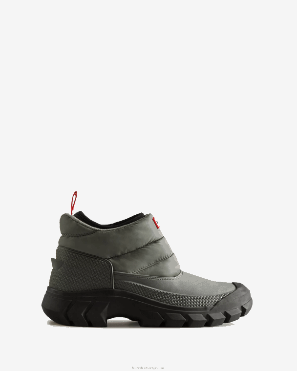 X226V541 onverschrokken geïsoleerde snowboots met enkels Heren Hunter stedelijk grijs/zwart