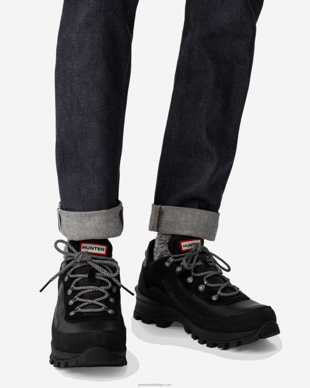 X226V582 ontdekkingsreiziger geïsoleerde leren schoenen Heren Hunter zwart