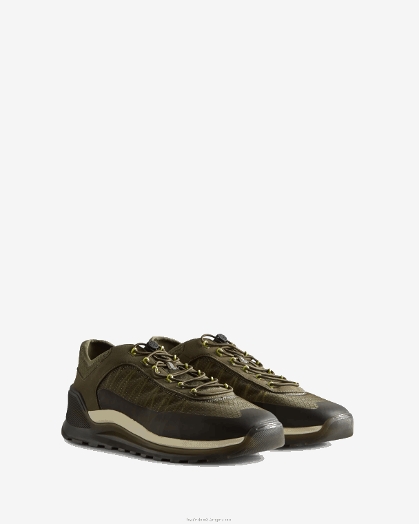 X226V584 reis sneaker Heren Hunter korstmos groen/struikgewas groen/gearceerd wit/zwart