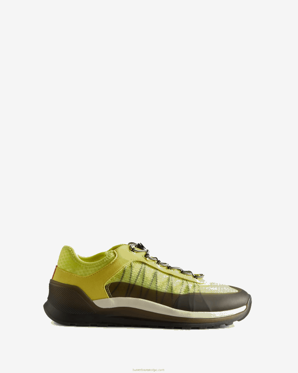X226V585 reis sneaker Heren Hunter pittig geel/gearceerd wit/zwart