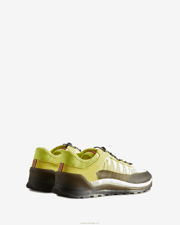 X226V585 reis sneaker Heren Hunter pittig geel/gearceerd wit/zwart