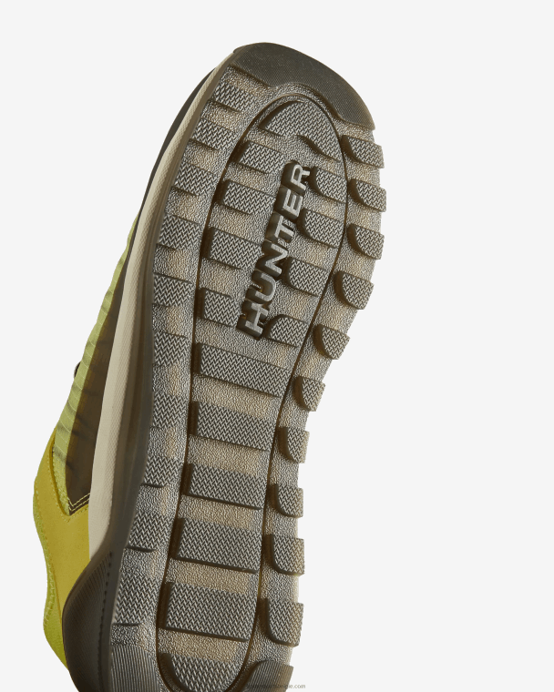 X226V585 reis sneaker Heren Hunter pittig geel/gearceerd wit/zwart
