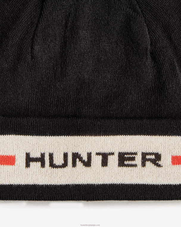 X226V408 beanie met manchet Heren Hunter zwart multi