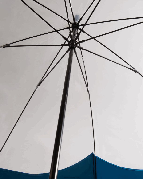 X226V455 transparante snor bubbelparaplu Heren Hunter marine