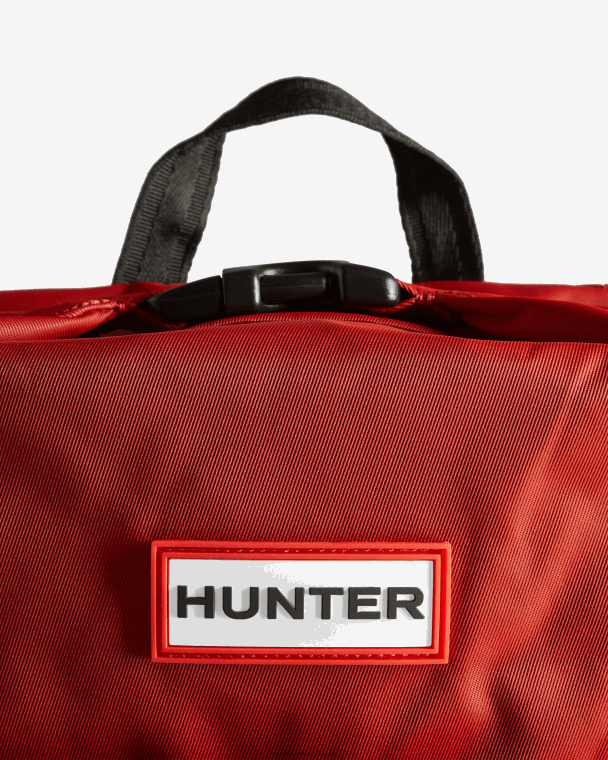 X226V420 nylon pionier rugzak met topclip Heren Hunter militair rood