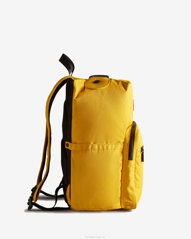 X226V422 nylon pionier rugzak met topclip Heren Hunter geel