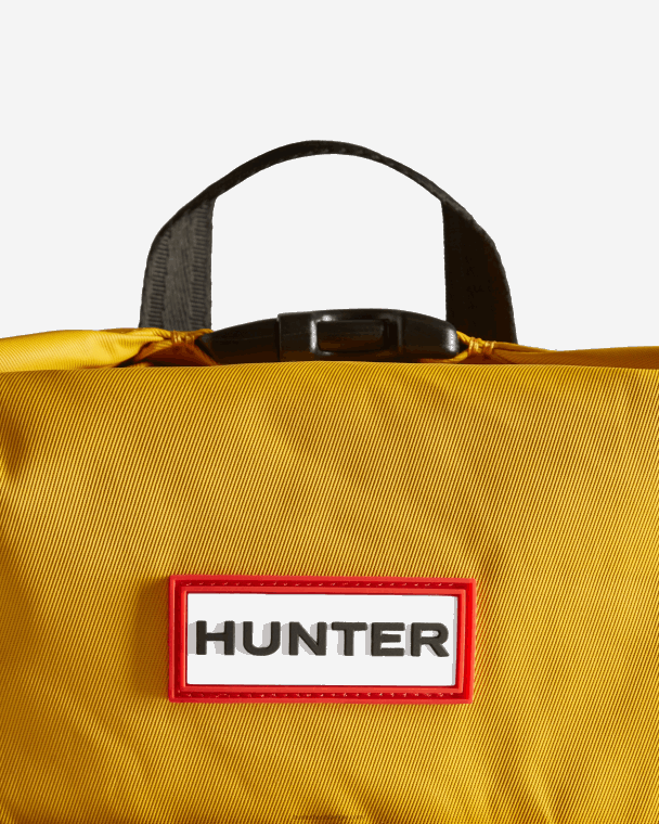 X226V422 nylon pionier rugzak met topclip Heren Hunter geel