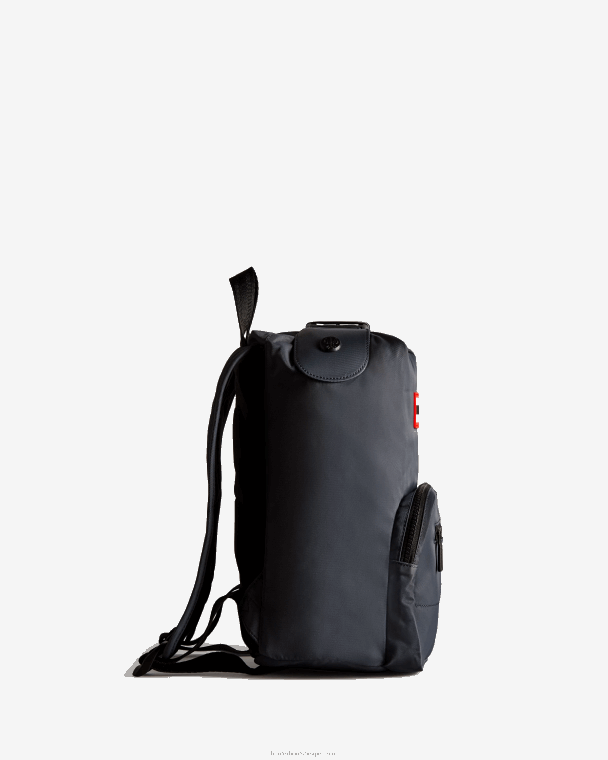 X226V425 mini nylon pionier rugzak met topclip Heren Hunter marine