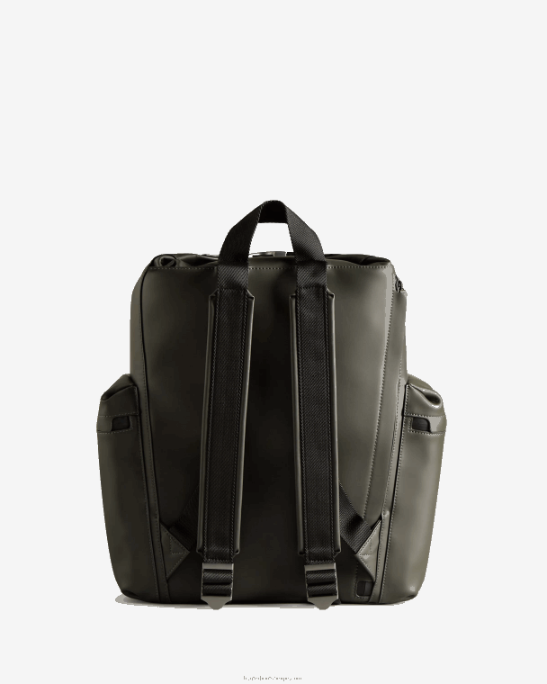 X226V427 rugzak met topclip - met rubber bekleed leer Heren Hunter