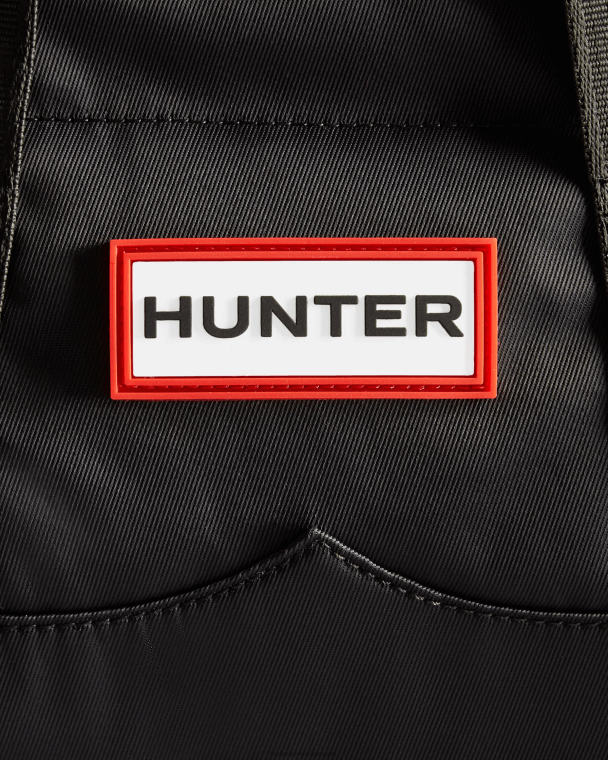 X226V461 nylon draagtas met minitopclip Heren Hunter zwart