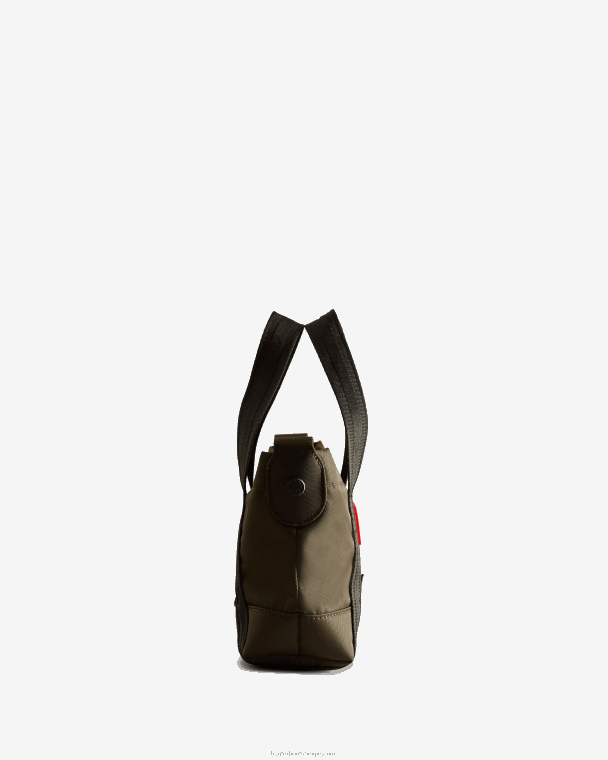 X226V462 nylon draagtas met minitopclip Heren Hunter donkere olijf