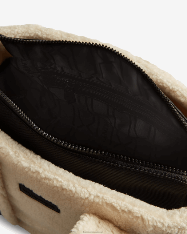 X226V499 Wanderer vegan shearling mini draagtas Heren Hunter witte wilg