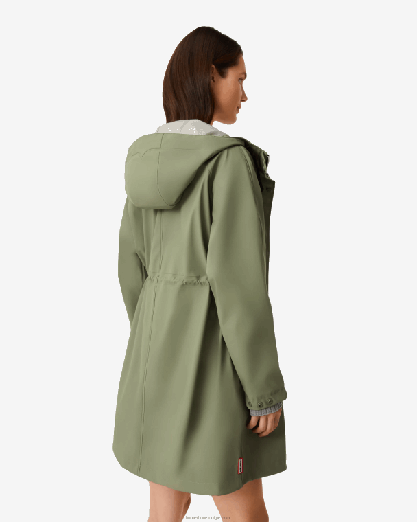 X226V334 lichtgewicht waterdichte parka vrouwen Hunter korstmos groen