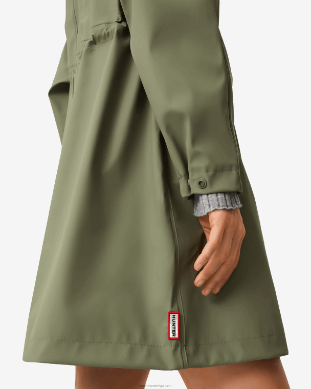X226V334 lichtgewicht waterdichte parka vrouwen Hunter korstmos groen