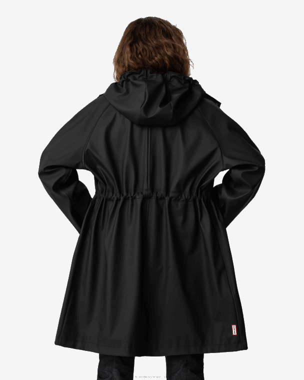 X226V339 lichtgewicht waterdichte parka vrouwen Hunter zwart