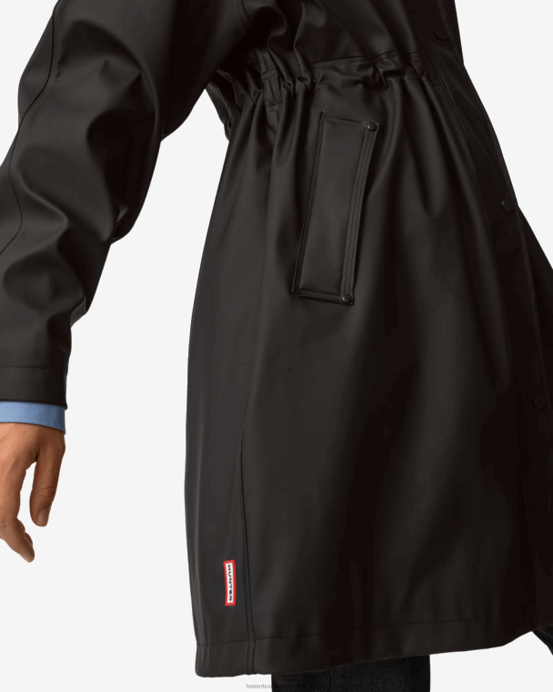 X226V339 lichtgewicht waterdichte parka vrouwen Hunter zwart