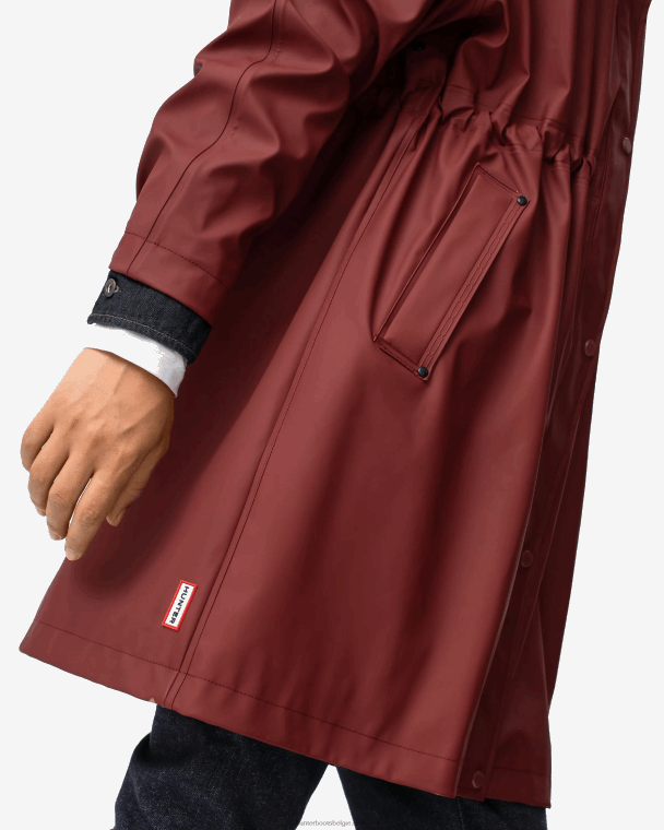 X226V359 lichtgewicht waterdichte parka vrouwen Hunter rood vallen