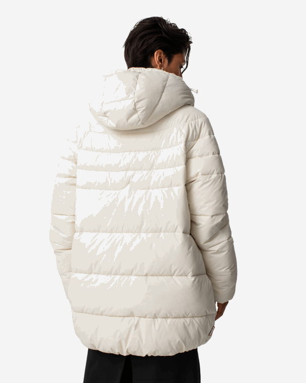 X226V363 onverschrokken geïsoleerd half pufferjack vrouwen Hunter witte wilg