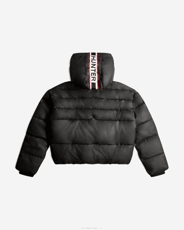 X226V366 onverschrokken gewatteerd jack met geïsoleerde webbing vrouwen Hunter embleem zwart