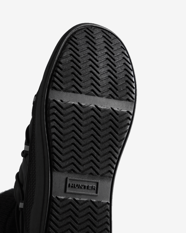 X226V301 in/out geïsoleerde pantoffellaars met veters vrouwen Hunter zwart