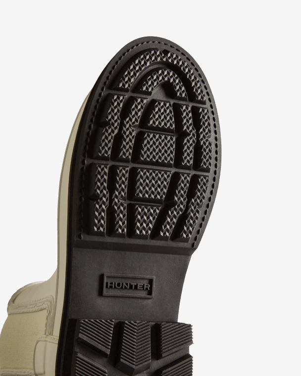X226V159 chelsea boots met verfijnd stiksel vrouwen Hunter witte wilg/zwart