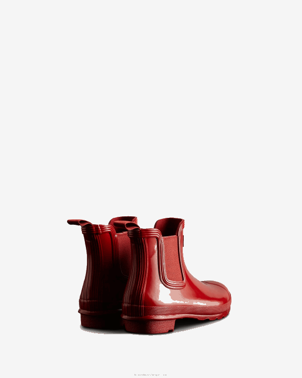 X226V215 originele hoogglans chelsea laarzen vrouwen Hunter militair rood