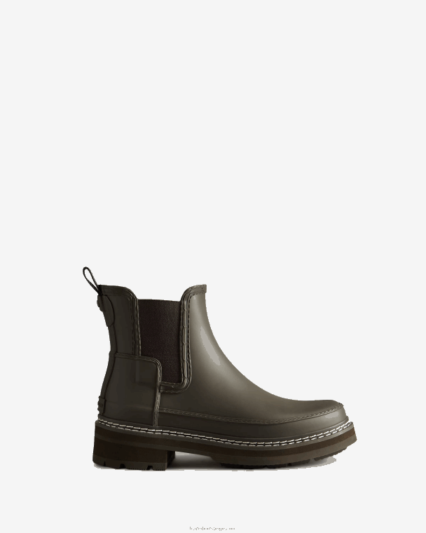 X226V313 chelsea boots met verfijnd stiksel vrouwen Hunter bittere chocolade