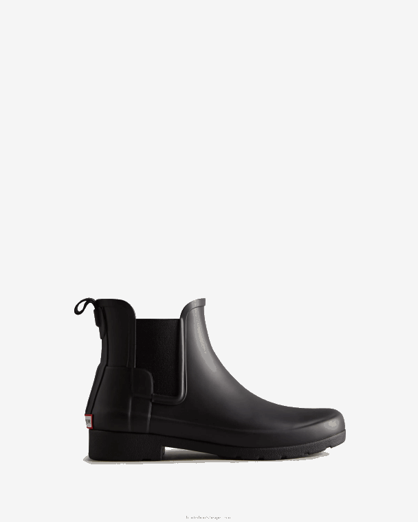 X226V47 verfijnde slim fit chelsea boots vrouwen Hunter zwart