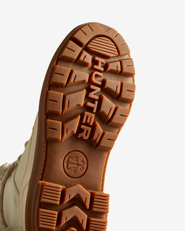 X226V254 rebelse ontdekkingsreiziger leren commandolaarzen vrouwen Hunter gearceerd wit/gom