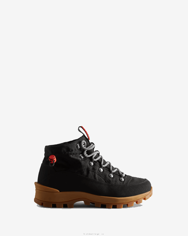 X226V255 reis ontdekkingsreiziger commando laarzen met veters vrouwen Hunter zwart