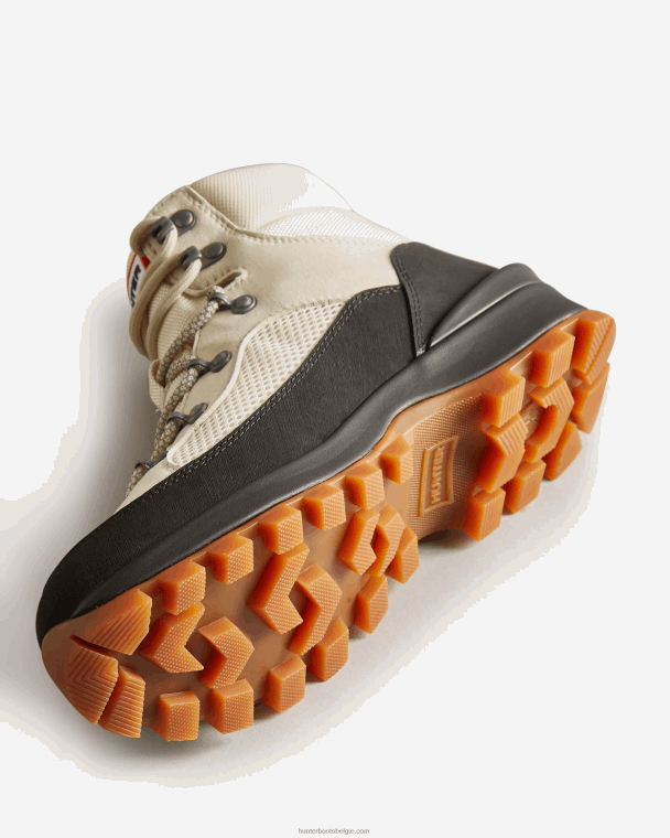 X226V330 ontdekkingsreiziger geïsoleerde commandolaarzen met veters vrouwen Hunter witte wilg/cosy crème/zwart