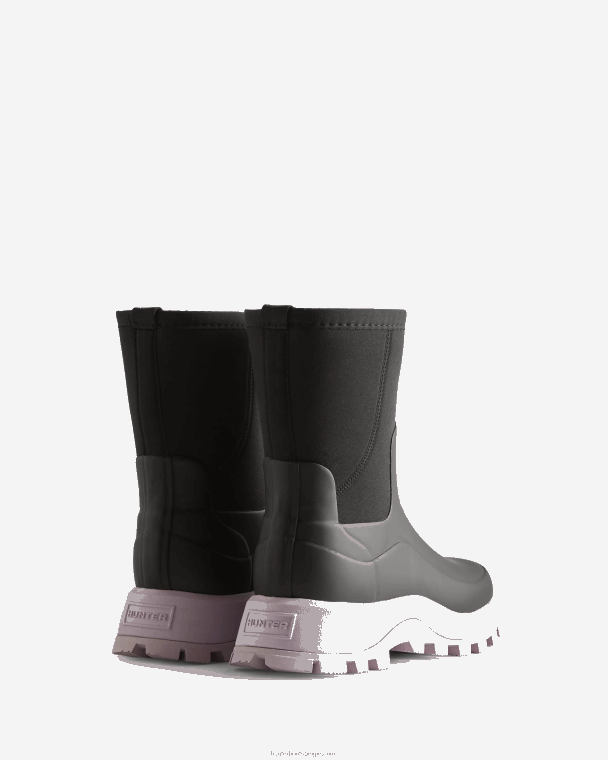 X226V163 city ​​explorer korte neopreen laarzen vrouwen Hunter zwart/getemperd mauve