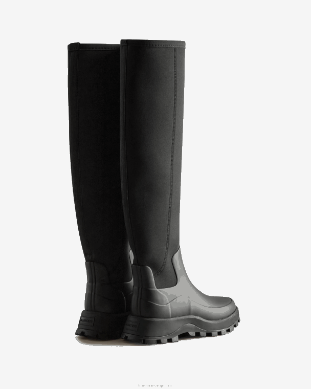 X226V196 city ​​explorer lange laarzen van neopreen vrouwen Hunter zwart