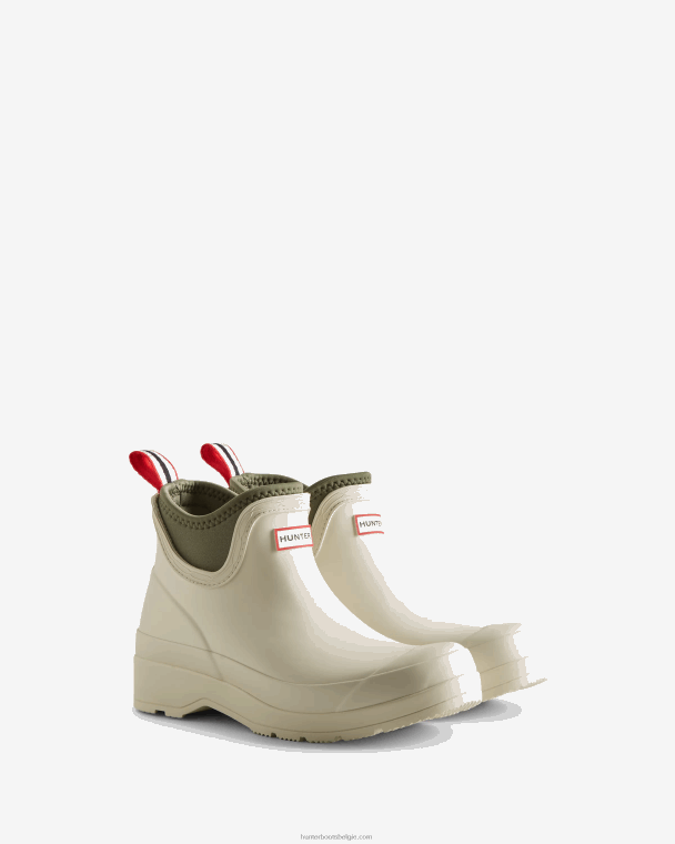 X226V4 neopreen chelsea boots spelen vrouwen Hunter gearceerd wit/korstmos groen